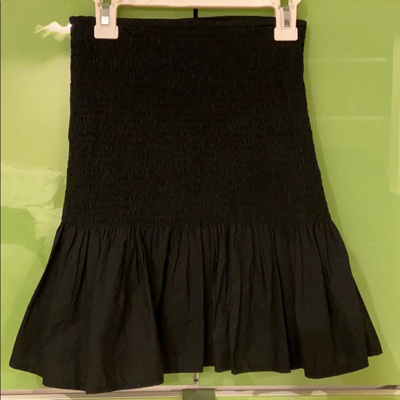 Urban Outfitters Black Smocked Skirt Size xs - Picture 1 of 12